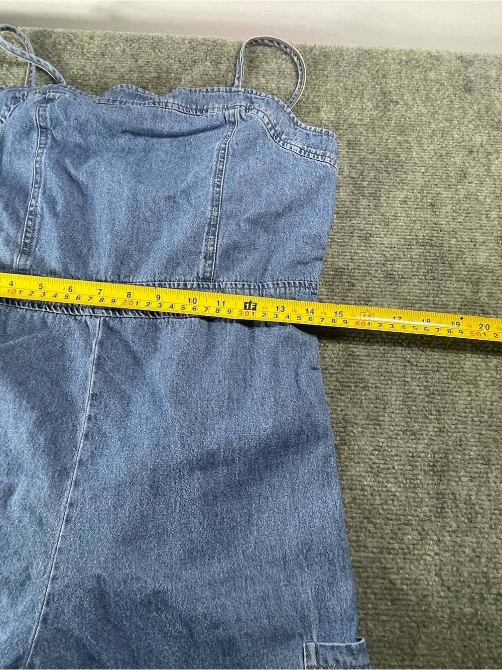 lilt Light Blue Denim‎ jumpsuit  XL(14/16) - Picture 7 of 13